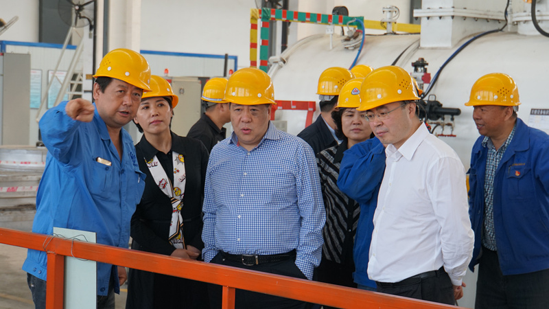 集團領導到標準熱處理、電器開關調研